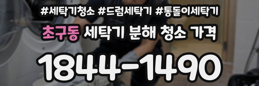 초구동 세탁기 분해 청소 가격