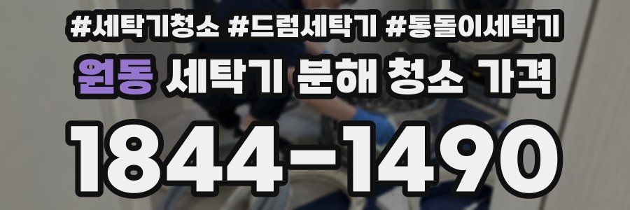 원동 세탁기 분해 청소 가격