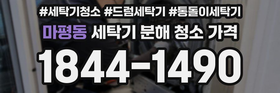 마평동 세탁기 분해 청소 가격