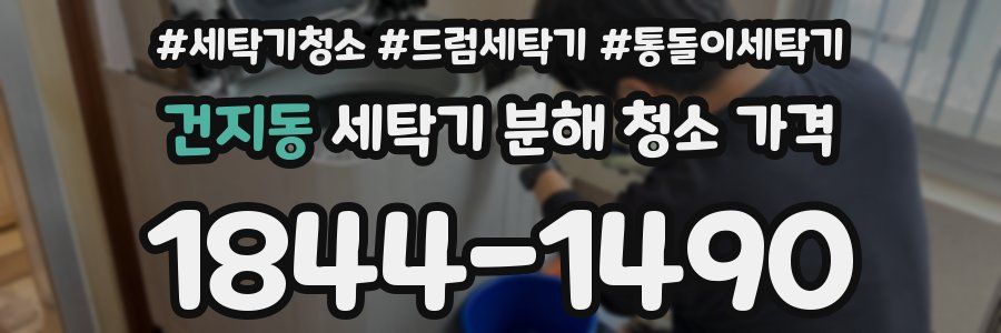 건지동 세탁기 분해 청소 가격