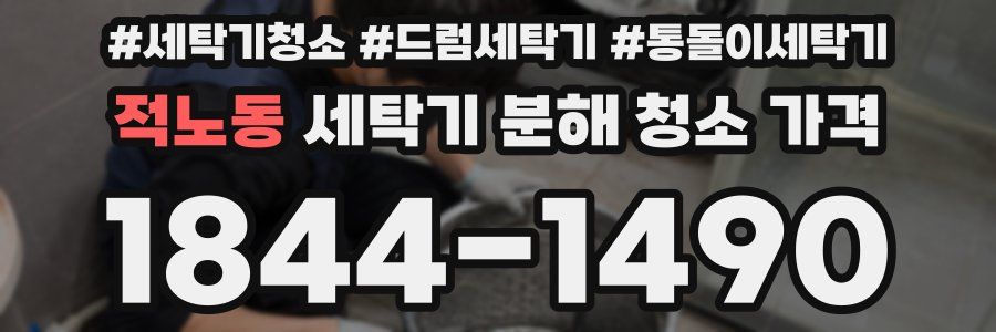 적노동 세탁기 분해 청소 가격