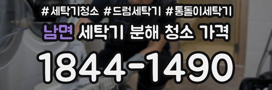 남면 세탁기 분해 청소 가격