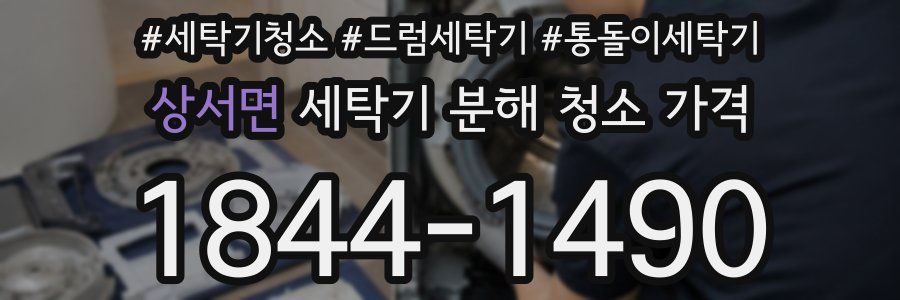 상서면 세탁기 분해 청소 가격
