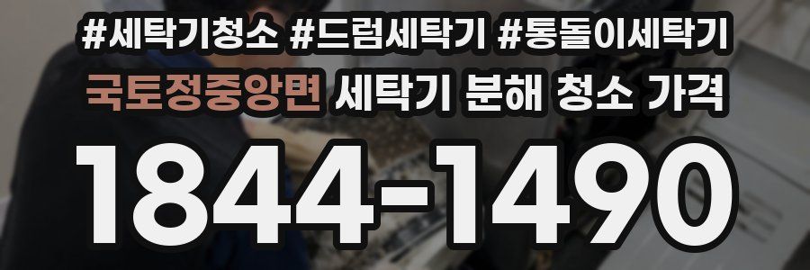 국토정중앙면 세탁기 분해 청소 가격