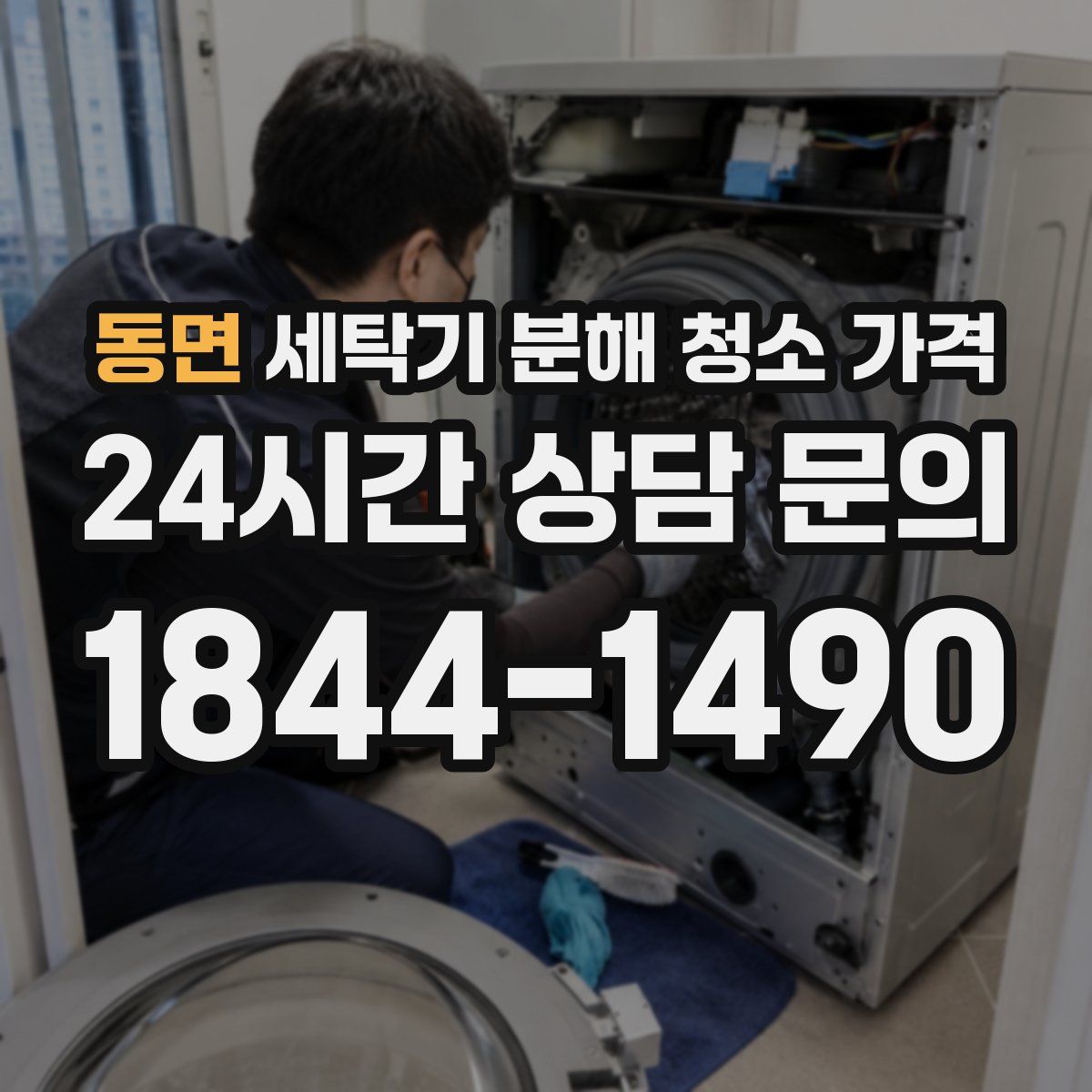 동면 세탁기 분해 청소 가격