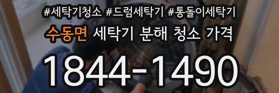 수동면 세탁기 분해 청소 가격