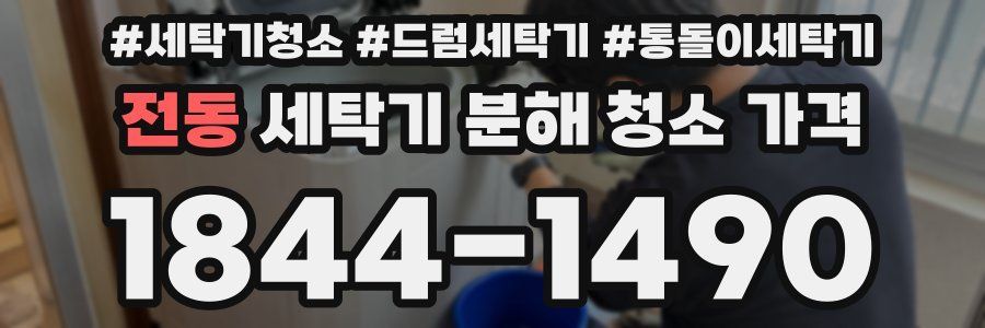전동 세탁기 분해 청소 가격