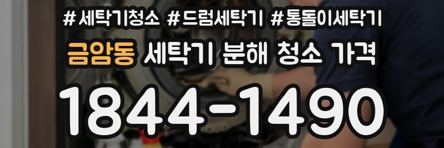 금암동 세탁기 분해 청소 가격