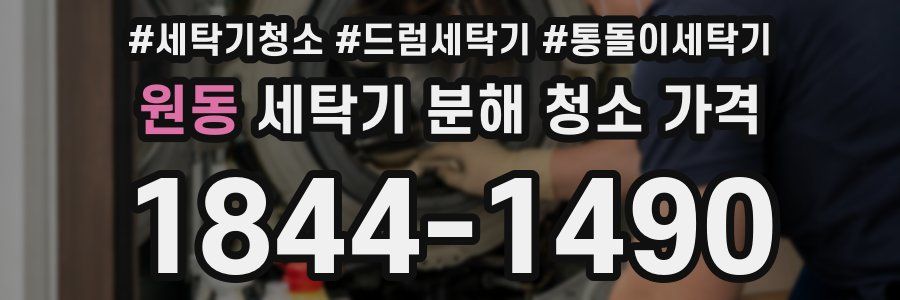 원동 세탁기 분해 청소 가격