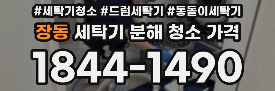 장동 세탁기 분해 청소 가격
