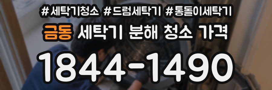 금동 세탁기 분해 청소 가격