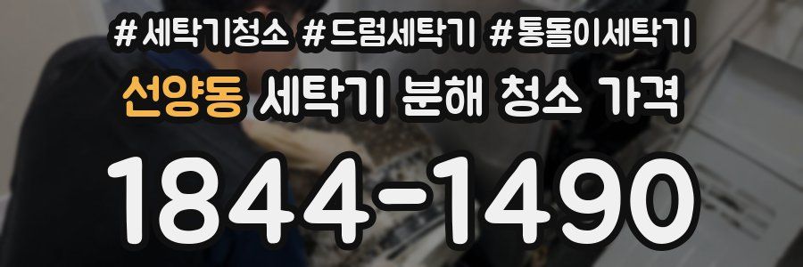 선양동 세탁기 분해 청소 가격