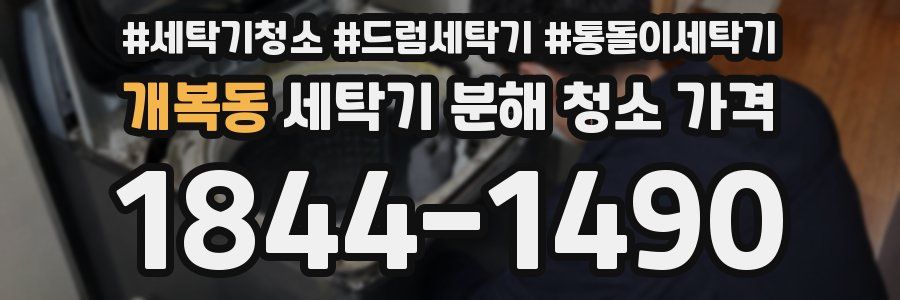개복동 세탁기 분해 청소 가격