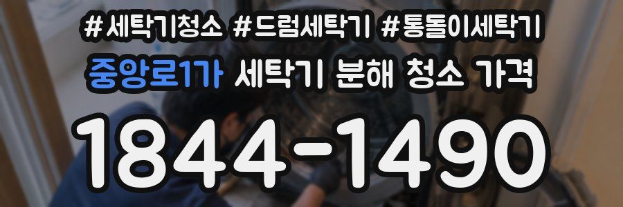 중앙로1가 세탁기 분해 청소 가격