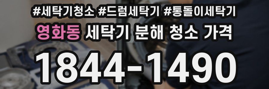 영화동 세탁기 분해 청소 가격