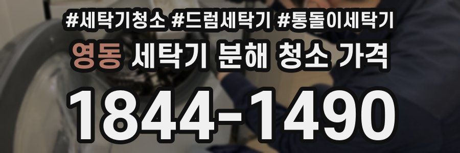 영동 세탁기 분해 청소 가격
