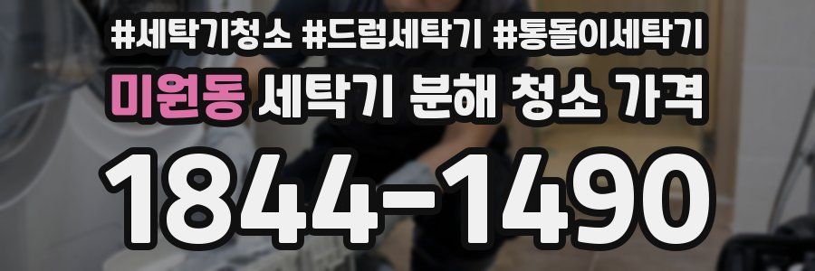 미원동 세탁기 분해 청소 가격