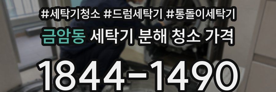 금암동 세탁기 분해 청소 가격