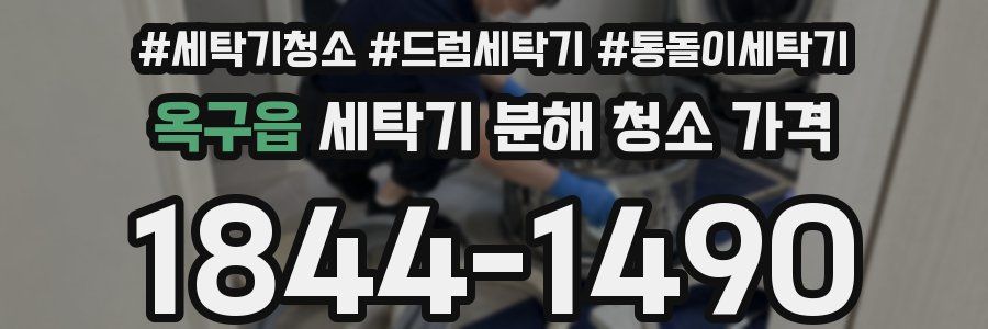 옥구읍 세탁기 분해 청소 가격