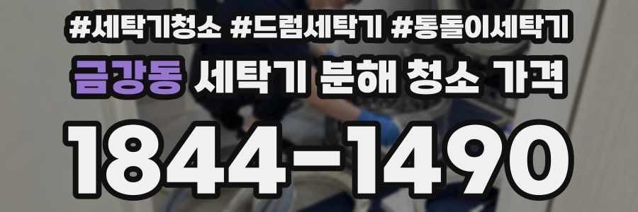 금강동 세탁기 분해 청소 가격