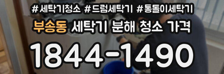부송동 세탁기 분해 청소 가격