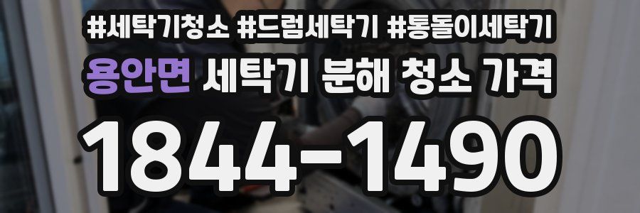 용안면 세탁기 분해 청소 가격