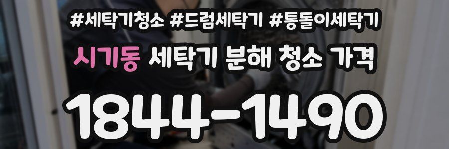 시기동 세탁기 분해 청소 가격