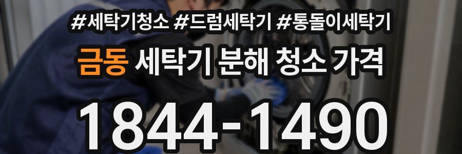 금동 세탁기 분해 청소 가격
