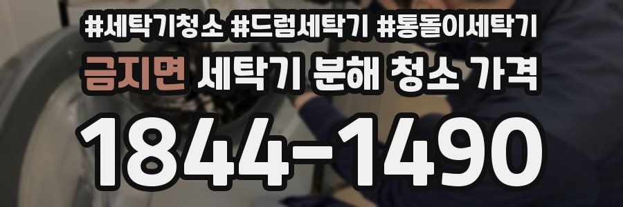 금지면 세탁기 분해 청소 가격
