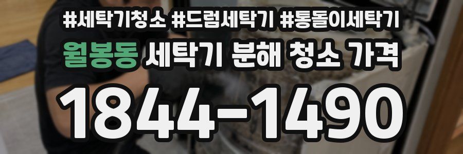 월봉동 세탁기 분해 청소 가격