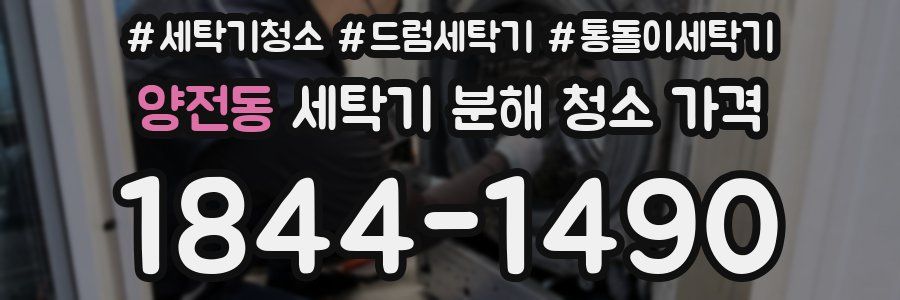 양전동 세탁기 분해 청소 가격