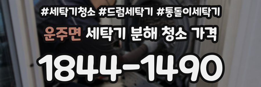 운주면 세탁기 분해 청소 가격