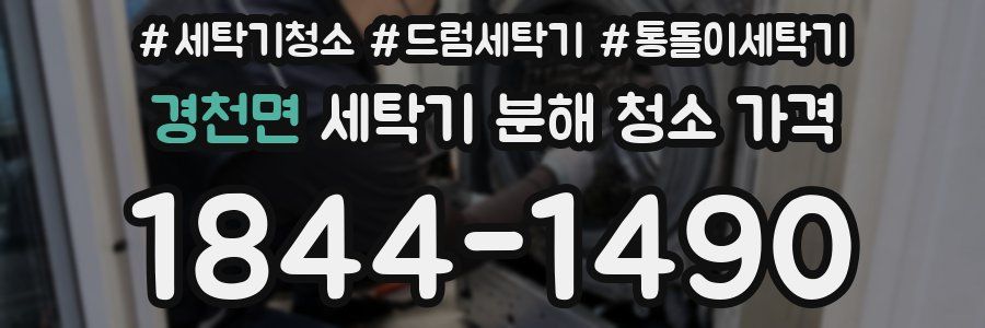 경천면 세탁기 분해 청소 가격