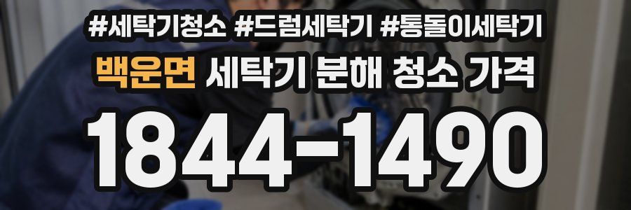 백운면 세탁기 분해 청소 가격