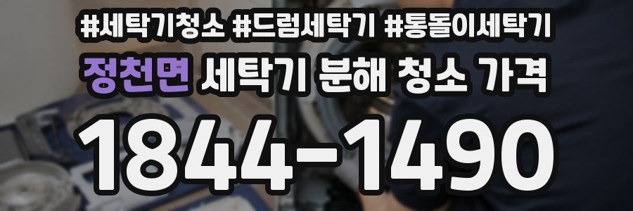 정천면 세탁기 분해 청소 가격