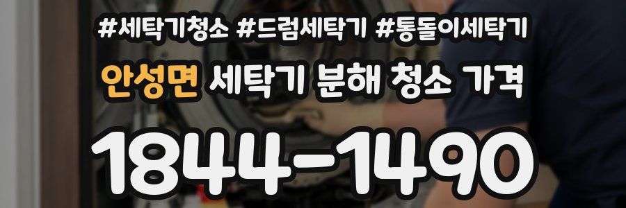 안성면 세탁기 분해 청소 가격