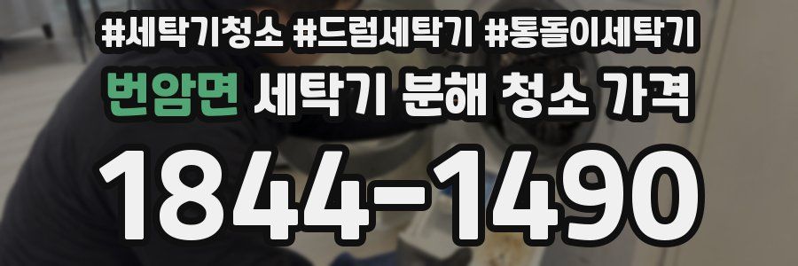 번암면 세탁기 분해 청소 가격
