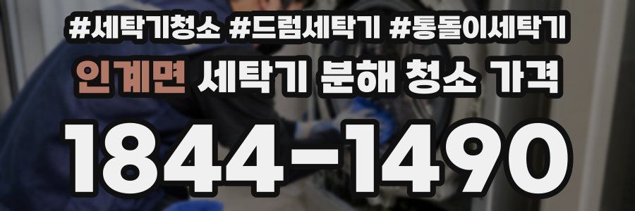 인계면 세탁기 분해 청소 가격