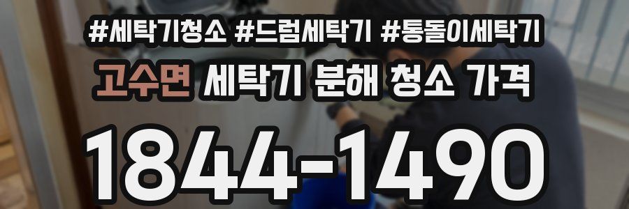 고수면 세탁기 분해 청소 가격