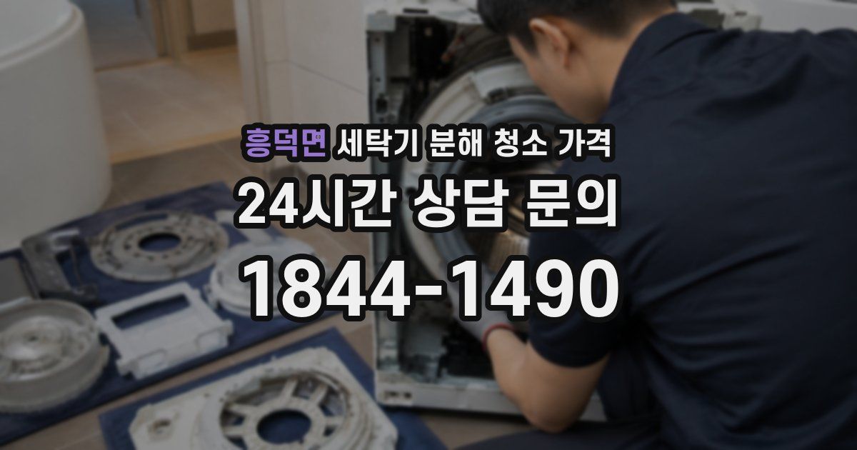 흥덕면 세탁기 분해 청소 가격