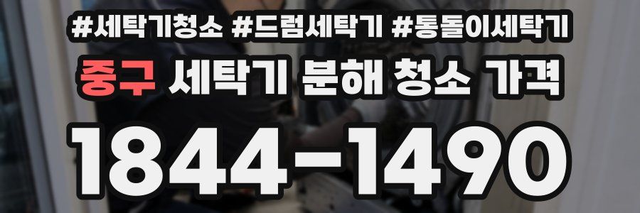 중구 세탁기 분해 청소 가격