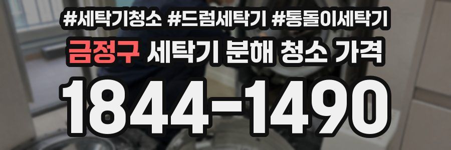 금정구 세탁기 분해 청소 가격