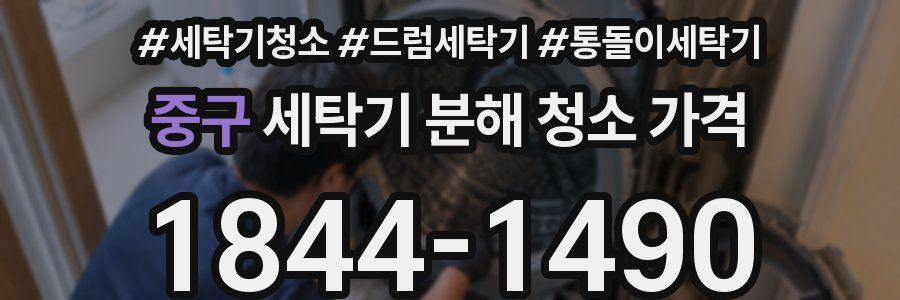 중구 세탁기 분해 청소 가격