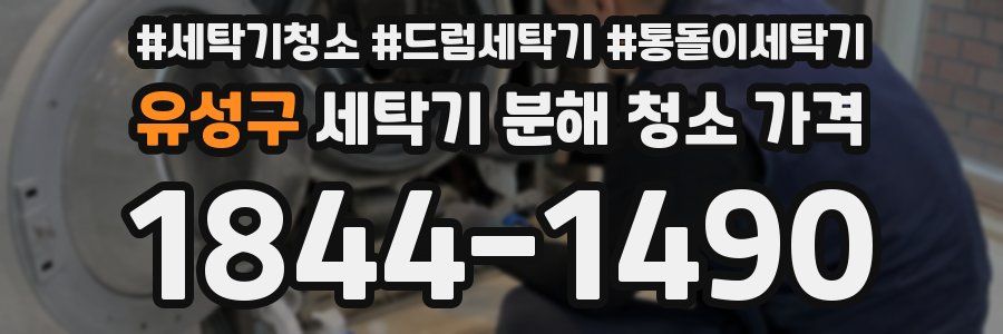 유성구 세탁기 분해 청소 가격