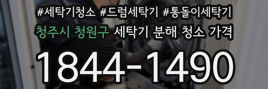 청주시 청원구 세탁기 분해 청소 가격