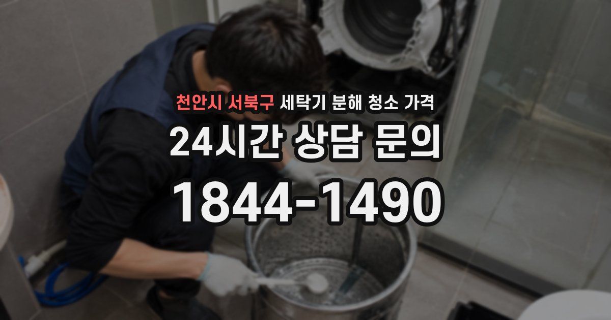 천안시 서북구 세탁기 분해 청소 가격