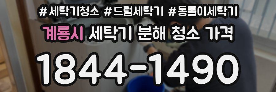 계룡시 세탁기 분해 청소 가격