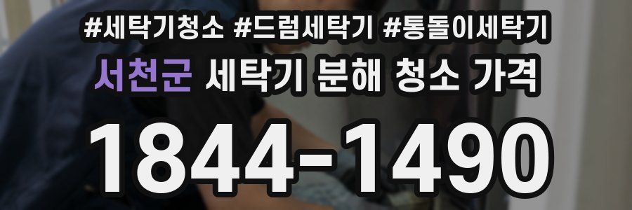 서천군 세탁기 분해 청소 가격