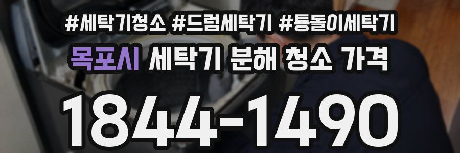 목포시 세탁기 분해 청소 가격