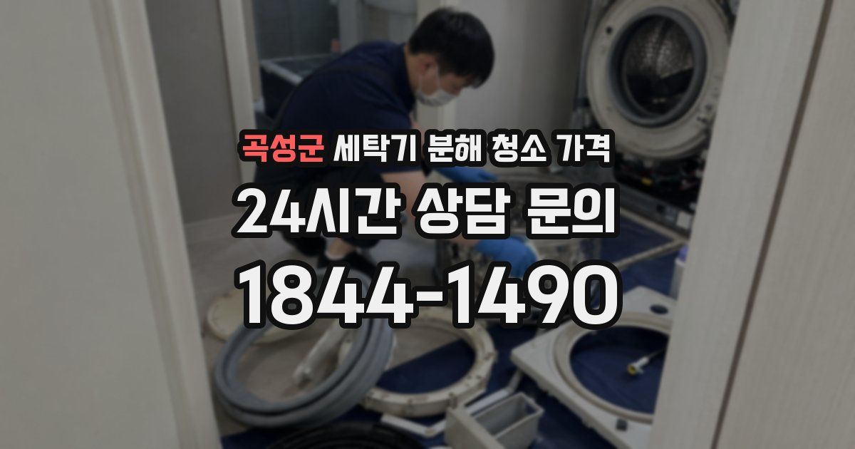 곡성군 세탁기 분해 청소 가격